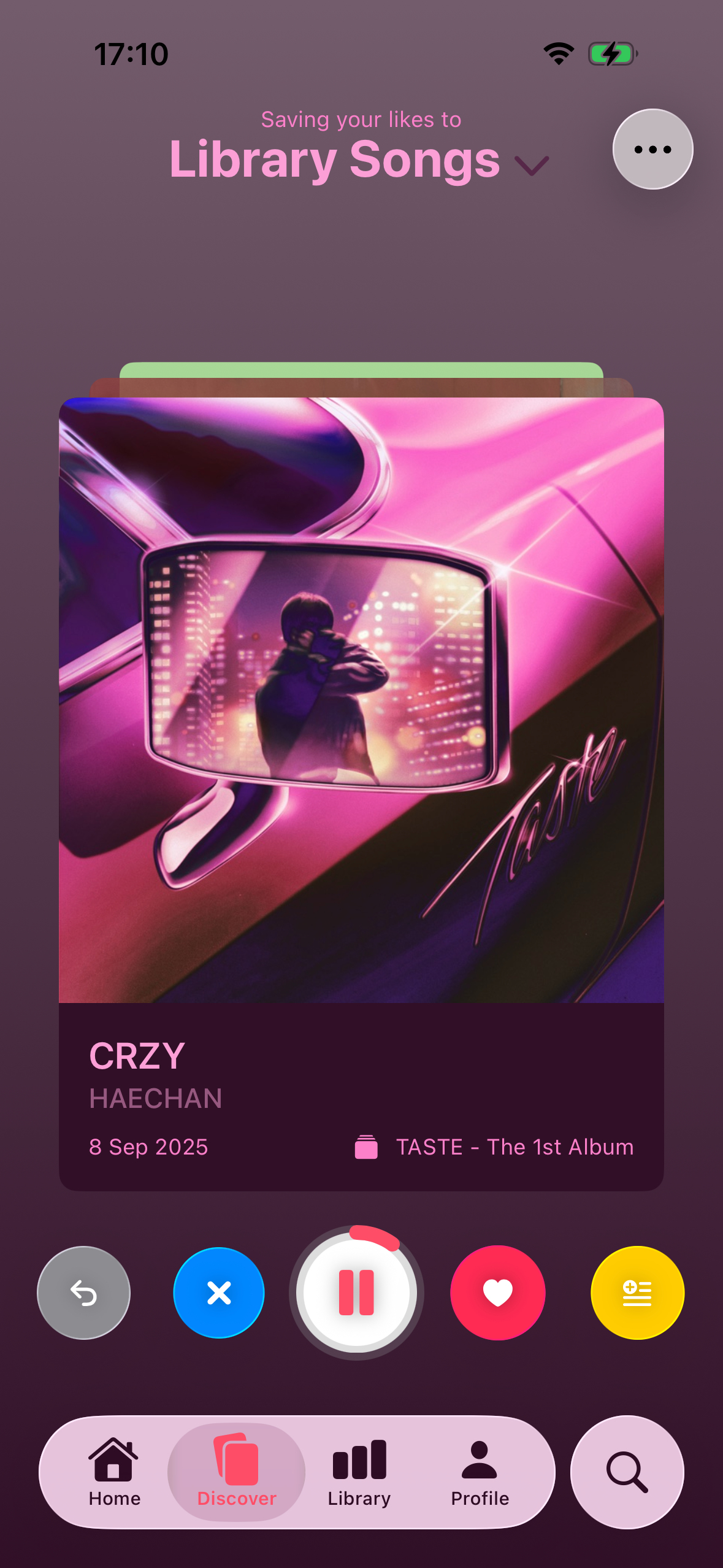 Music player - CRZY by HAECHAN